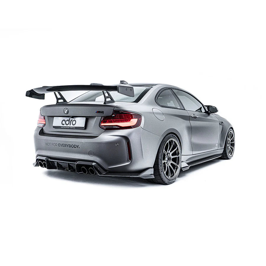 BMW F87 M2 AT-R1 Swan Neck Wing - Curved