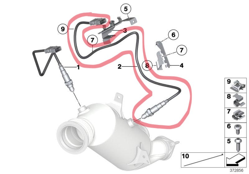 BMW F-Series N55 Lambda Monitor After Catalytic Converter