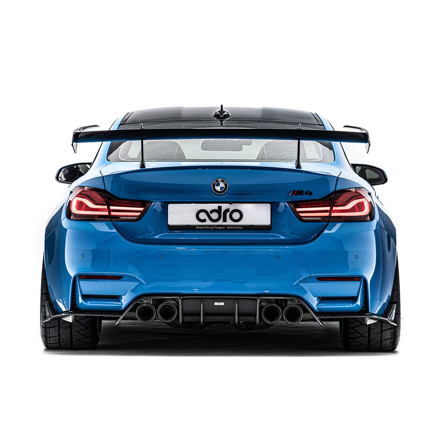 BMW F82 M4 AT-R1 Swan Neck Wing - Curved
