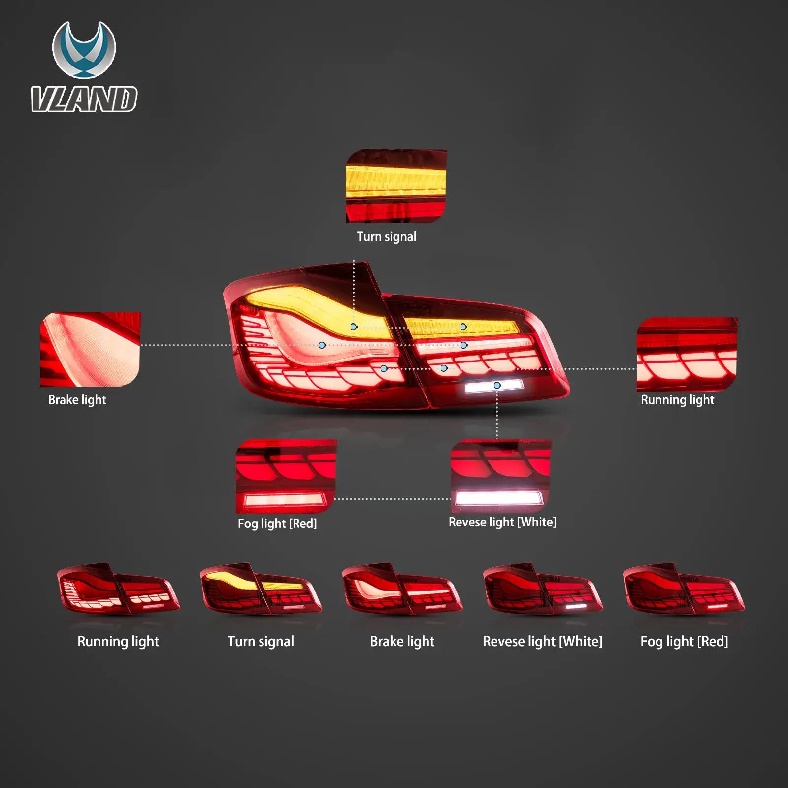 BMW F10 OLED GTS Tail Lights
