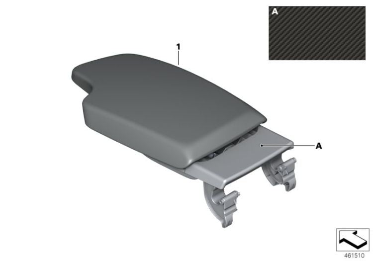 BMW F-Series Alcantara Armrest OEM M Performance